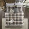 Edge Collections - 36" x 20" - Brown - Ridge King Buffalo Plaid Duvet Set - 6 Piece